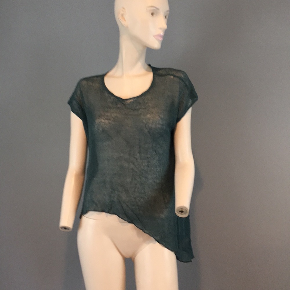 Green Sheer Eileen Fisher Shirt Size Medium